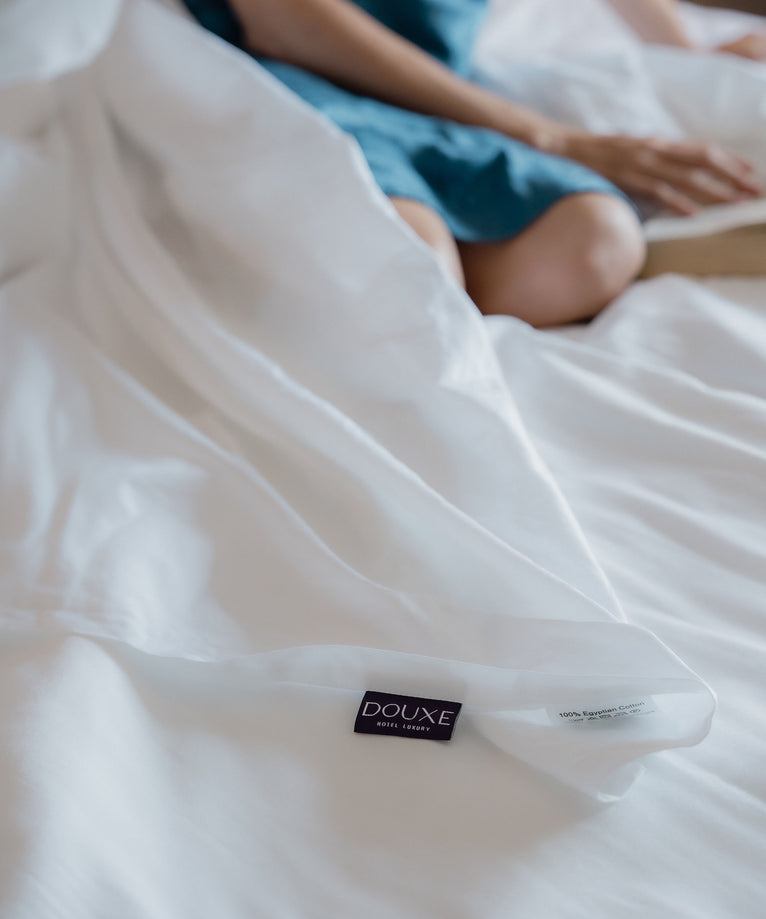 Egyptian Cotton Flat Sheet Percale 400TC | White