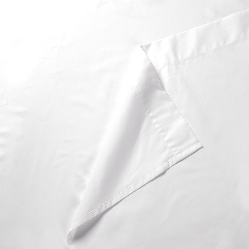Egyptian Cotton Flat Sheet Percale 400TC | White