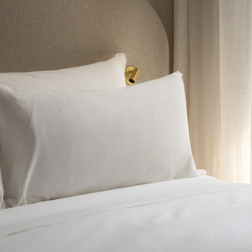 Duvet Cover Set Egyptian Cotton Percale 400TC | White