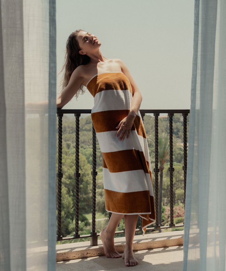 Hotel Beach Towel Mustard 100x180 cm