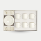 18-piece Tokyo Design Studio Espresso Set β Nippon White Gold Rim