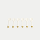6-delige Tokyo Design Theelepels Set - Golden Rim