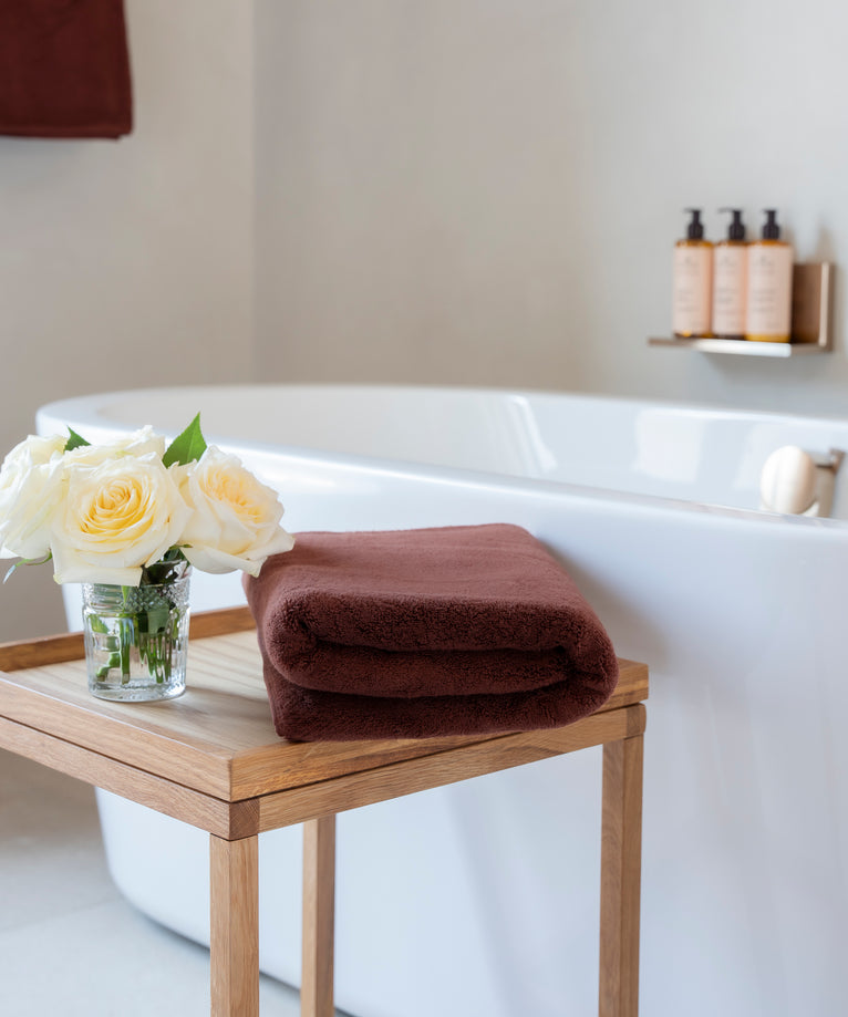 Towel zero-twist cotton 70x140 cm | Chestnut
