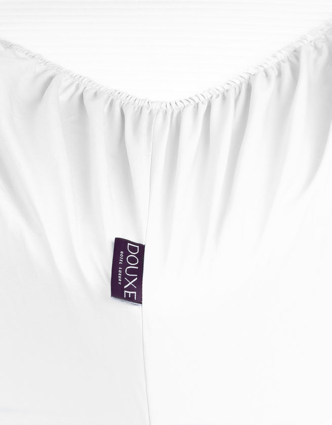 Duvet Cover Set & Fitted Sheet Percale White