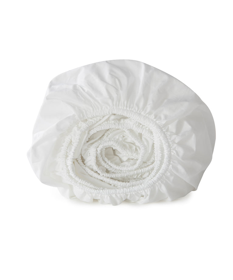 Duvet Cover Set & Fitted Sheet Percale White