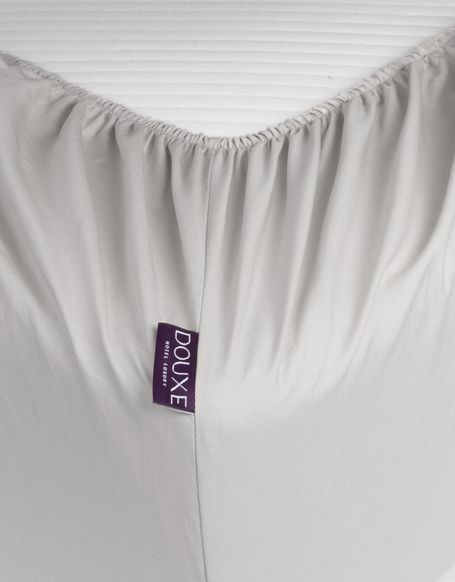Duvet Cover Set & Fitted Sheet Percale Silver Grey