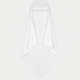 Badcape Baby zero-twist katoen met borduursel | Wit