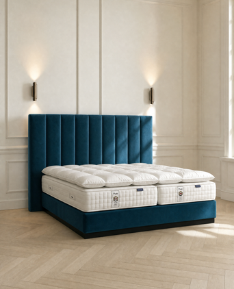 Otello Hotel Bed with Prestige Mattresses & Prestige Featherbed | 200x200 cm | Outlet Otello Hotel Bed with Prestige Mattresses & Prestige Featherbed | 200x200 cm | Outlet