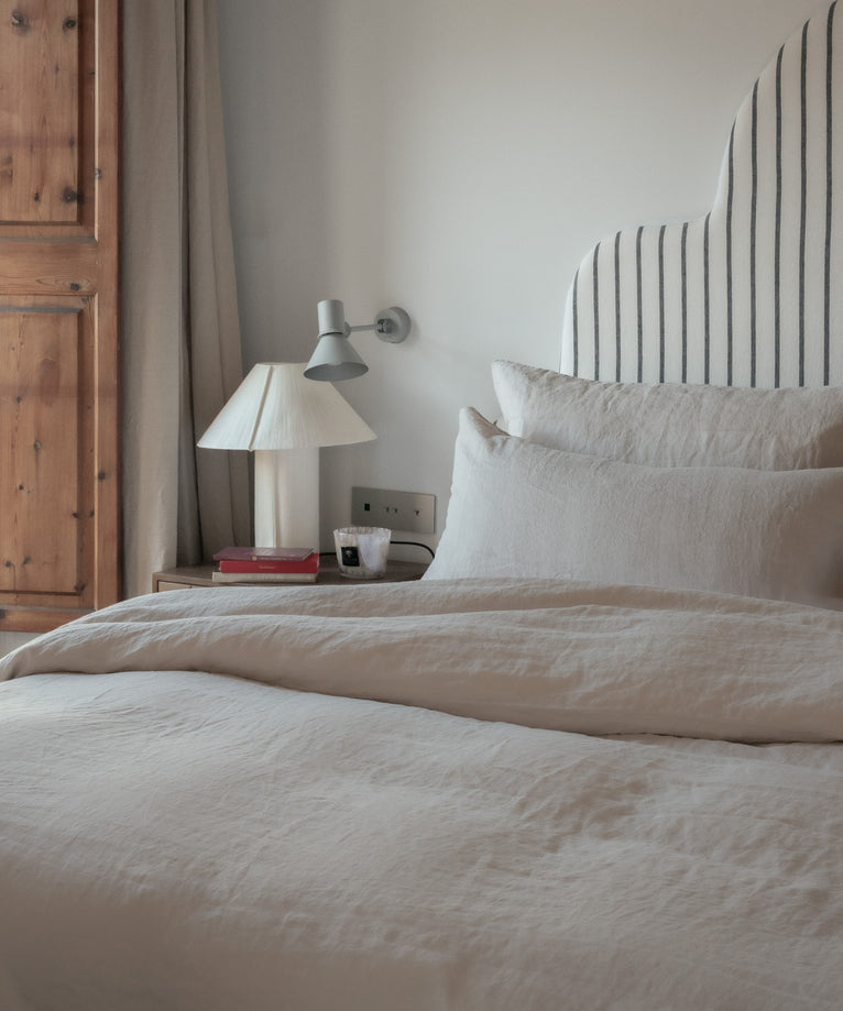 Duvet Cover Set 100% Washed Linen | Oat