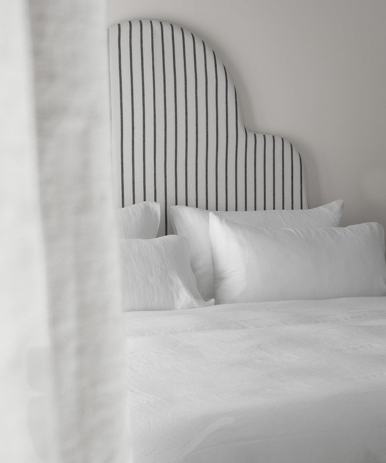 Set of 2 Pillowcases 100% Washed Linen | White