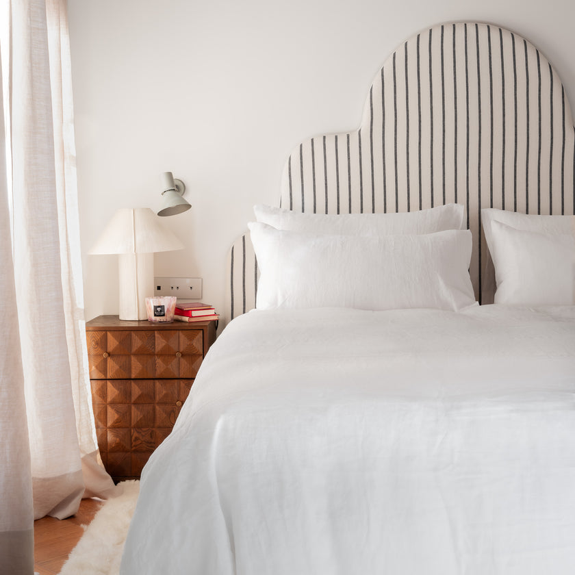 Duvet Cover 100% Washed Linen | White | Outlet