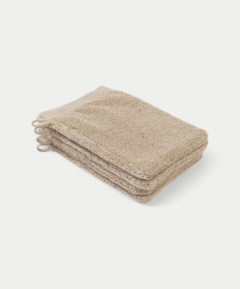 Washcloth Latte 16x21 cm | Set of 4
