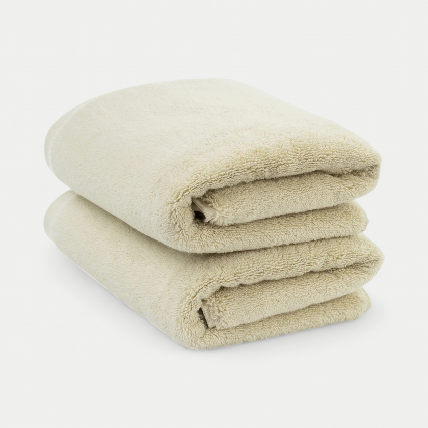 Towel zero-twist cotton 50x100 cm (2 pcs) | Pebble Beach