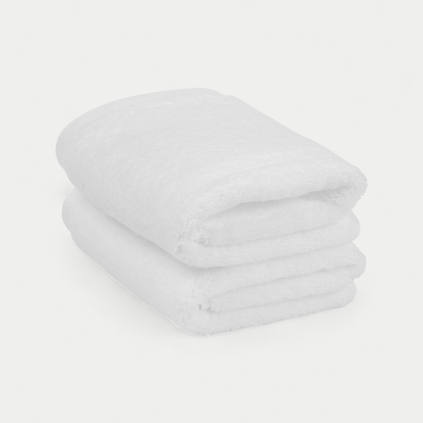 Guest towel zero-twist cotton 40x60 cm (2 pcs) | White