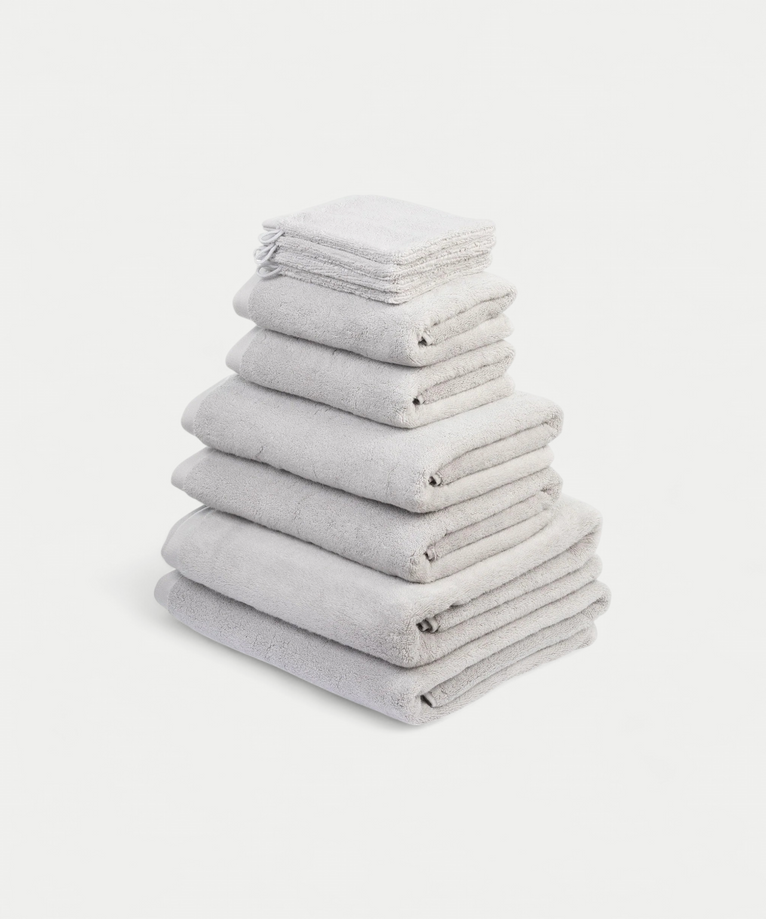 Towel set Spa Complete (10 pcs) | Silver Grey