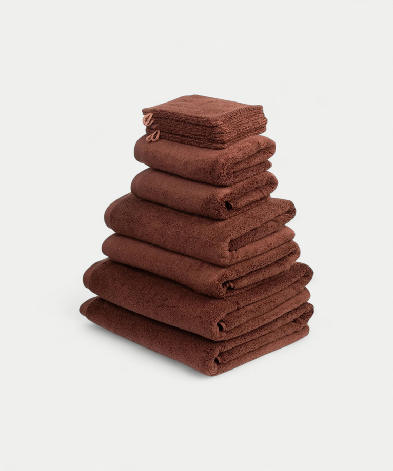 Towel set Spa Complete (10 pcs) | Chestnut