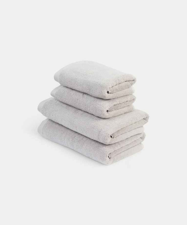 Towel set Essential (4 pcs) | Silver Grey