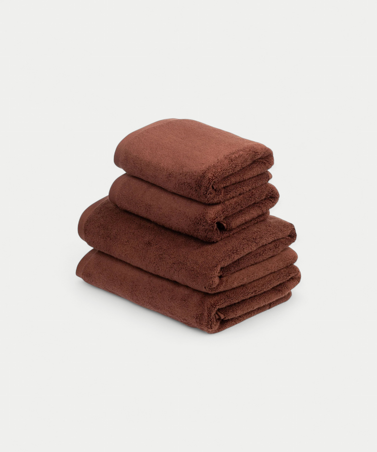 Towel set Essential (4 pcs) | Chestnut