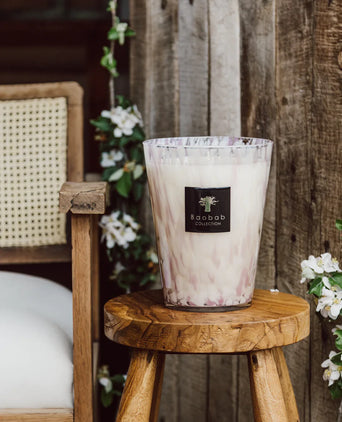Scented Candle White Pearls Baobab