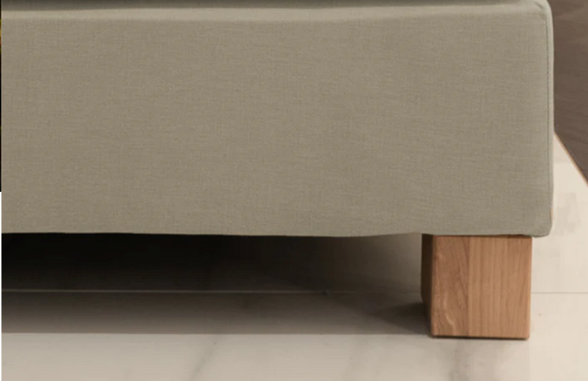Box Spring Base 20 cm high - Sahara fabric 200x200cm | Outlet