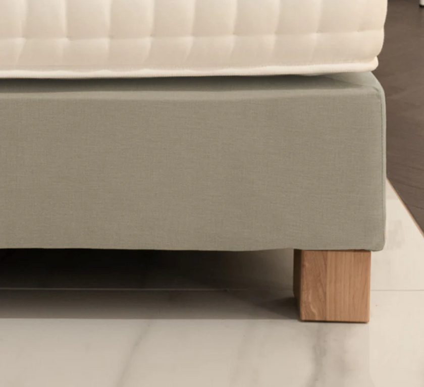 Box Spring Base 20 cm high - Sahara fabric 200x200cm | Outlet