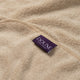 Baby Hooded Towel zero-twist cotton with embroidery | Latte
