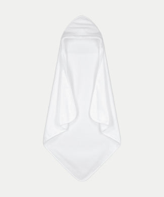 Baby Hooded Towel zero-twist cotton | White