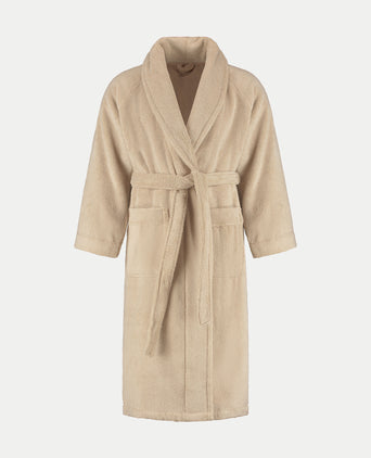 Bathrobe zero-twist cotton | Latte