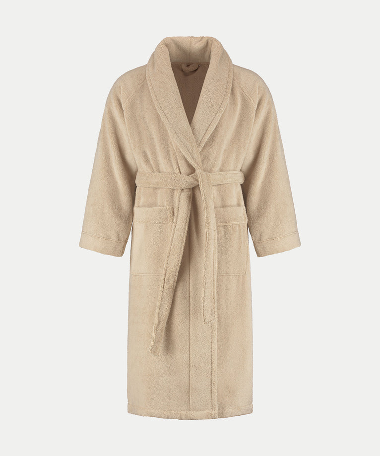 Bathrobe zero-twist cotton | Latte
