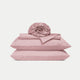 Duvet Cover Set & Fitted Sheet Egyptian Cotton Sateen | Blush Pink