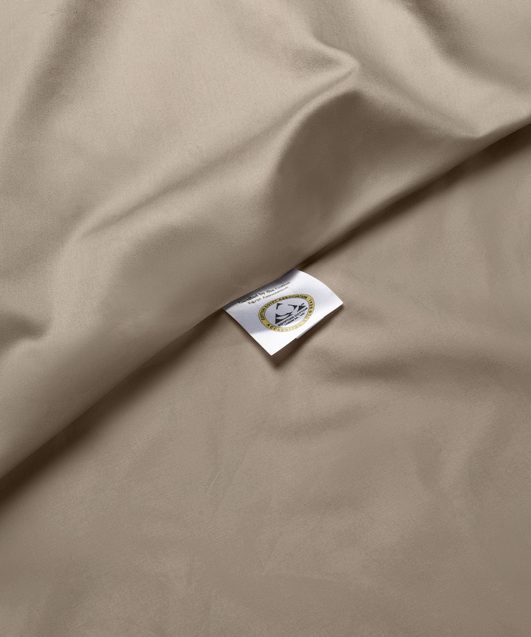 Duvet Cover Set & Fitted Sheet Egyptian Cotton Sateen | Champagne