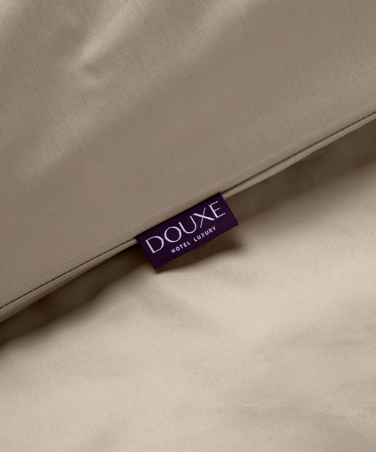 Duvet Cover Set & Fitted Sheet Egyptian Cotton Sateen | Champagne