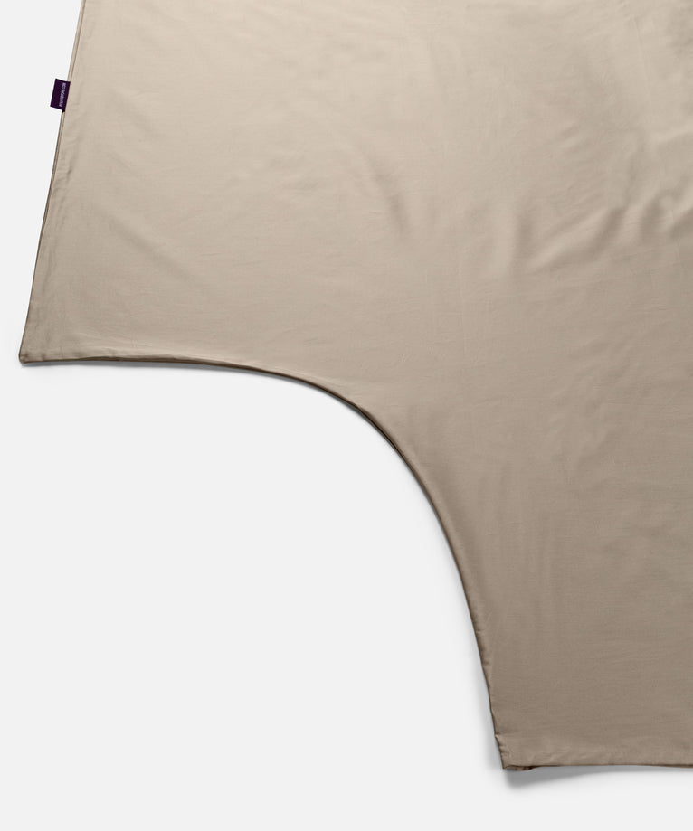 Duvet Cover Set & Fitted Sheet Egyptian Cotton Sateen | Champagne