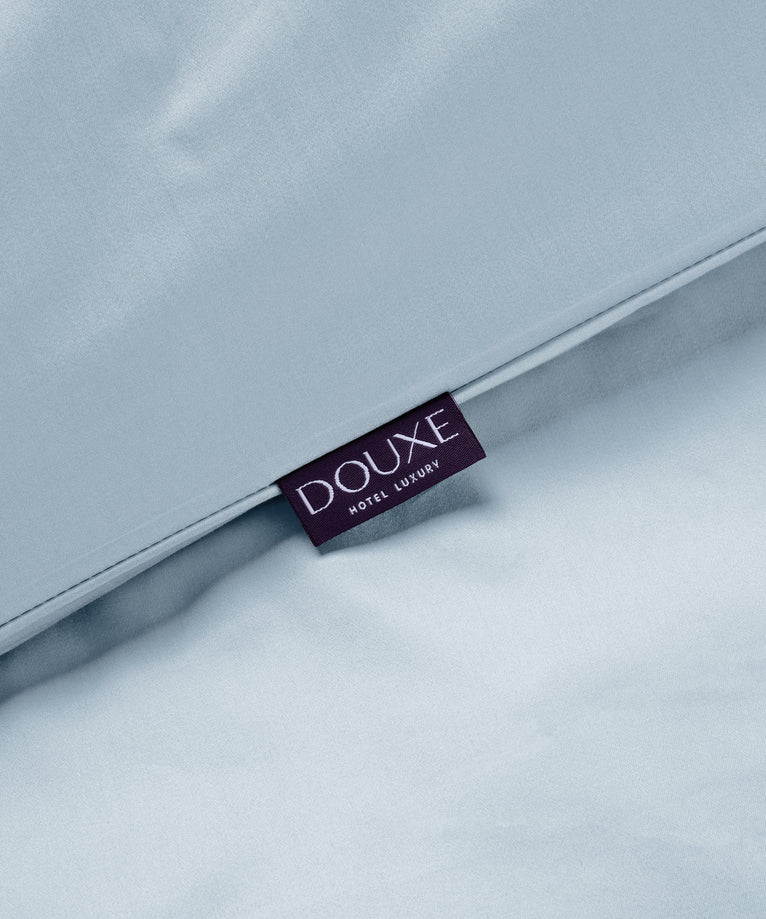 Duvet Cover Set Egyptian Cotton Sateen 400TC | Pastel Blue