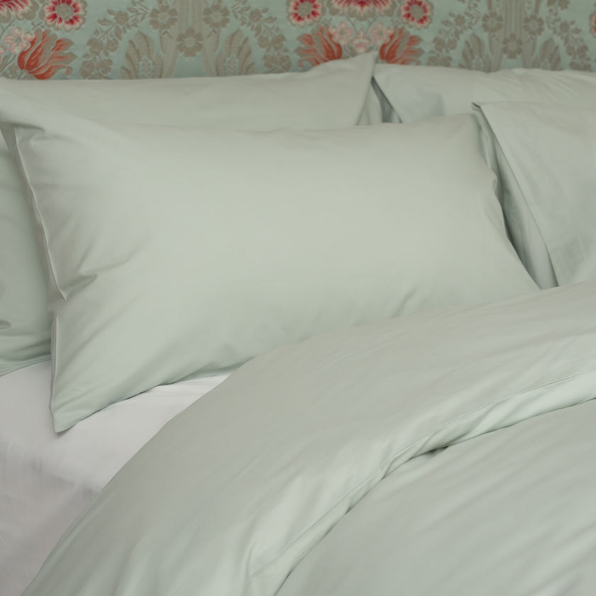 Kussensloop Egyptisch katoen 400TC Percal | Pastel Green