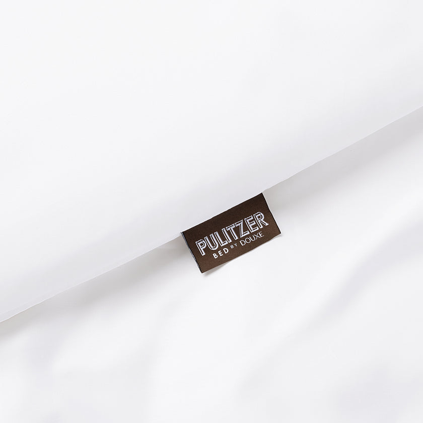 Pulitzer Duvet Cover Set Egyptian Cotton Sateen 400TC | White