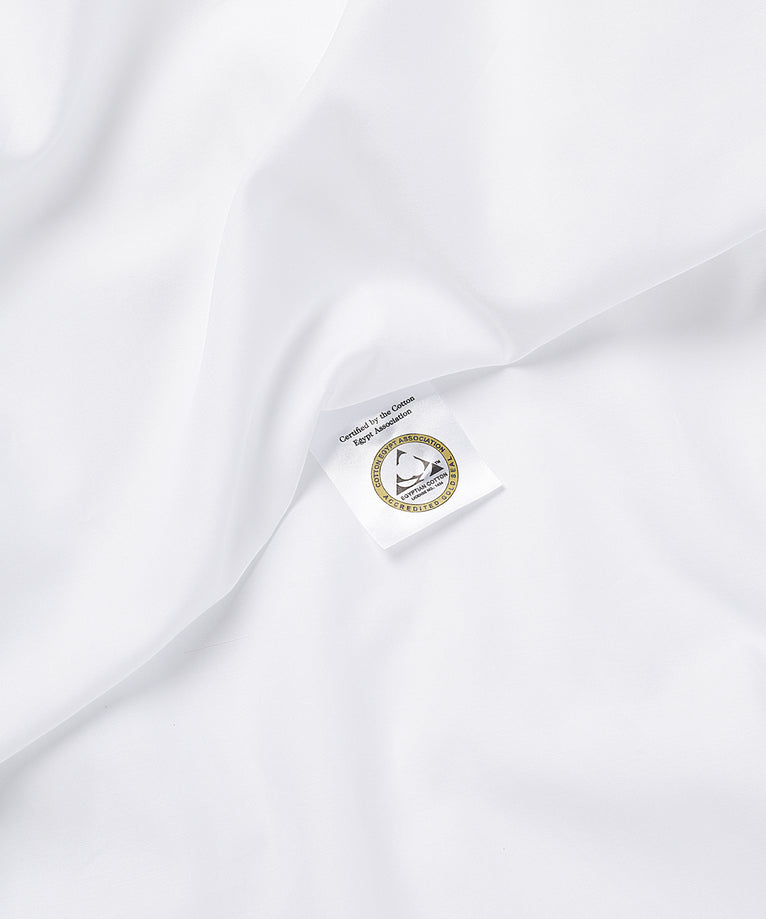 Pulitzer Duvet Cover Set Egyptian Cotton Sateen 400TC | White