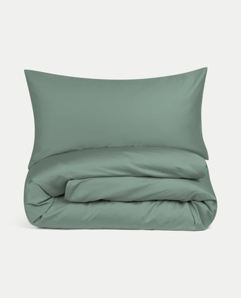 Dekbedovertrekset Egyptisch katoen Satijn 400TC | Sage Green