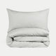 Duvet Cover Set & Fitted Sheet Percale Silver Grey