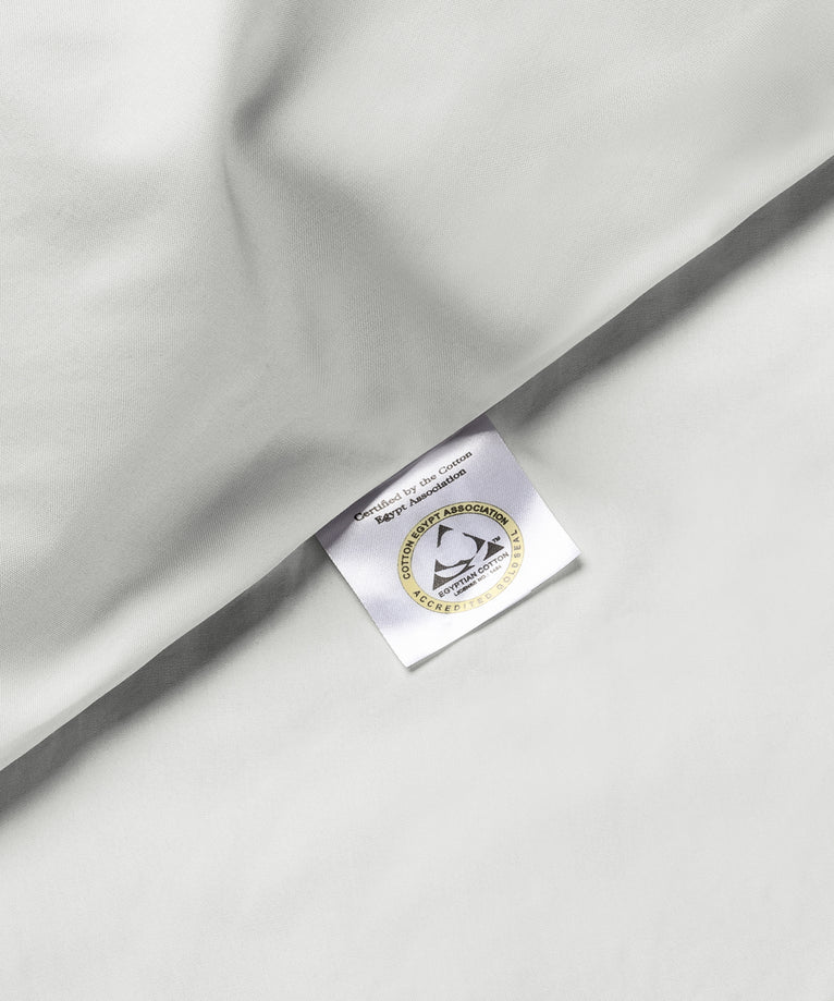 Duvet Cover Set 400TC Percale Egyptian Cotton | Silver Grey