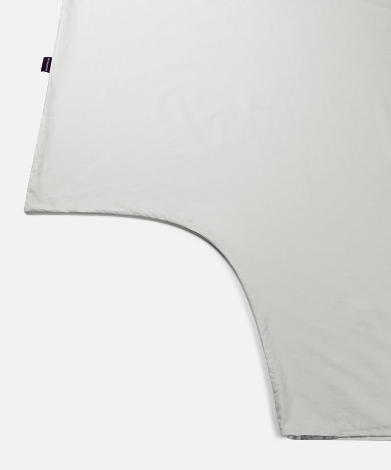 Duvet Cover Set & Fitted Sheet Percale Silver Grey