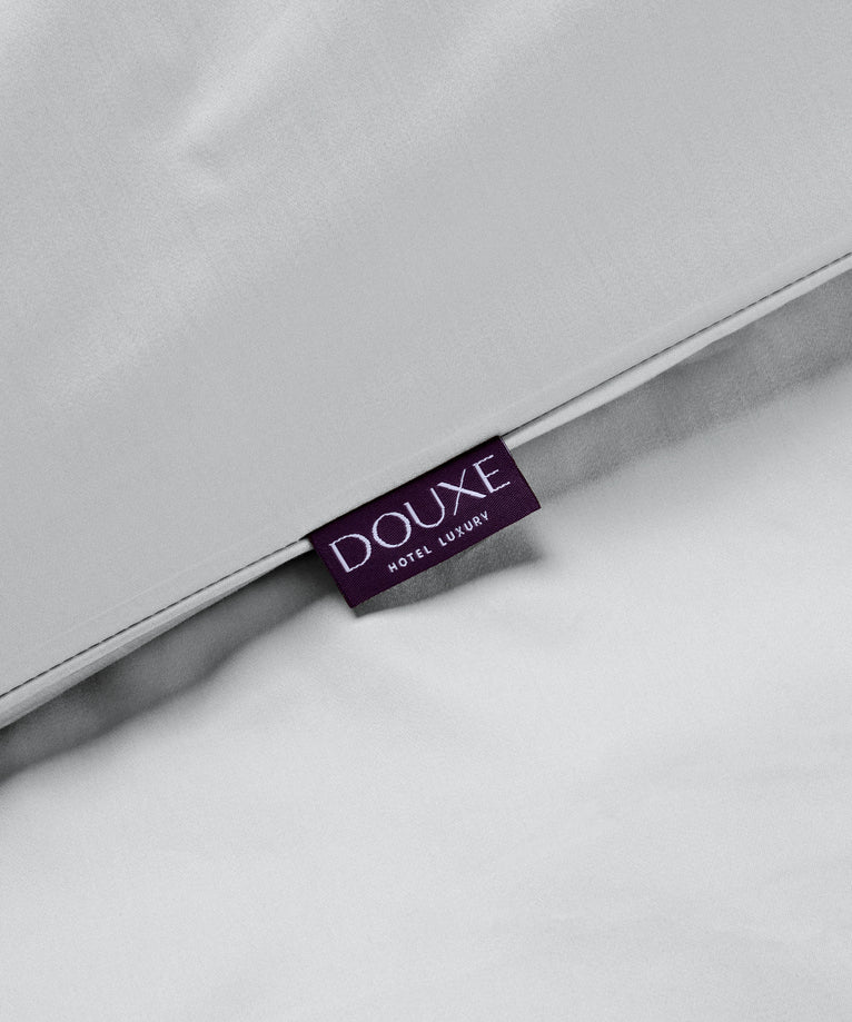 Duvet Cover Set Egyptian Cotton Sateen 400TC | Silver Grey