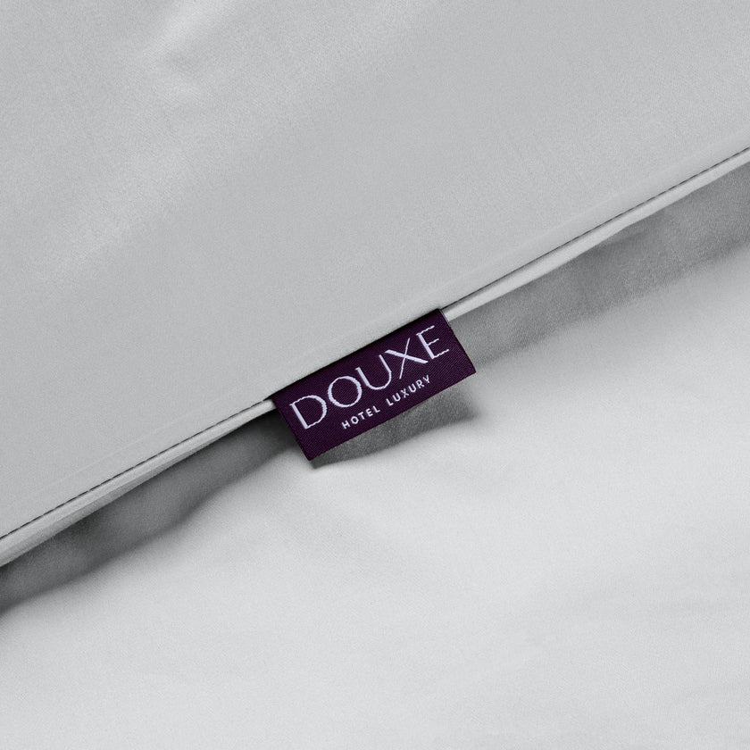 Duvet Cover Set Egyptian Cotton Sateen 400TC | Silver Grey