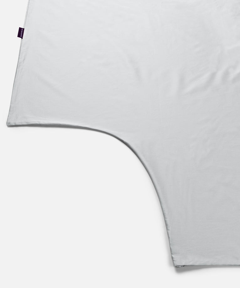 Duvet Cover Set Egyptian Cotton Sateen 400TC | Silver Grey