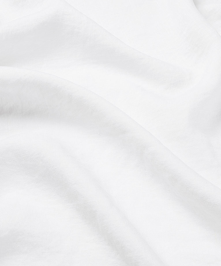 Duvet Cover Set & Fitted Sheet Washed Linen White