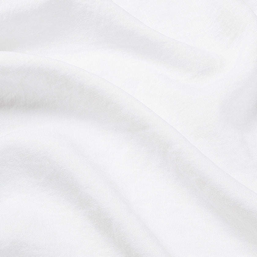 Duvet Cover Set & Fitted Sheet Washed Linen White
