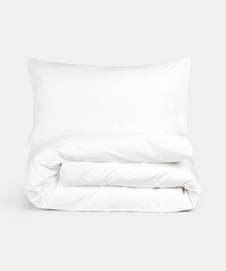 Duvet Cover Set Egyptian Cotton Percale 400TC | White