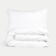 Duvet Cover Set Egyptian Cotton Percale 400TC | White