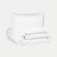 Duvet Cover Set Egyptian Cotton Percale 400TC | White