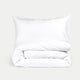 Pulitzer Duvet Cover Set Egyptian Cotton Sateen 400TC | White